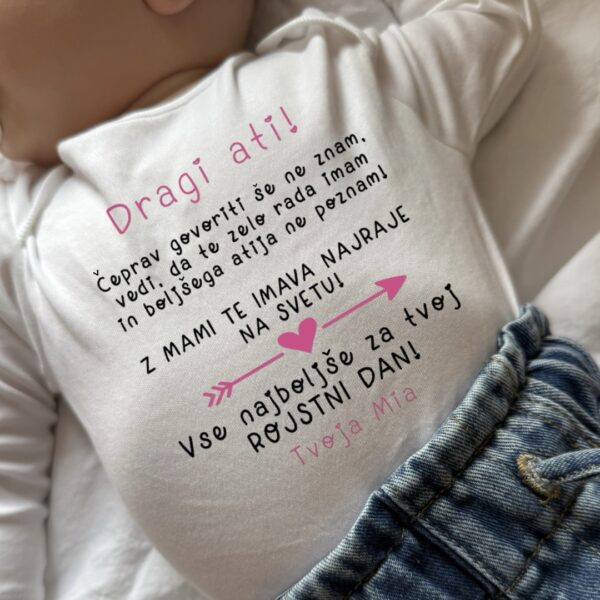 Otroški bodi - Čestitka za rojstni dan MAMI/ATI